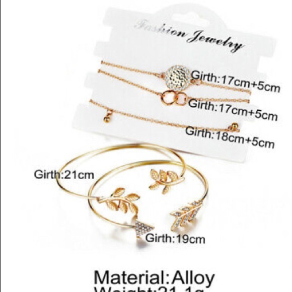 Leaf & Arrow 5Pc Bracelet Set - Picture 5 of 5